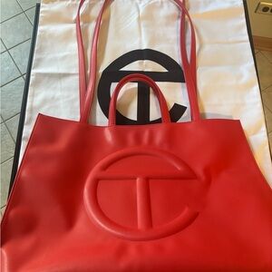 Telfar Large Red Shopping Bag